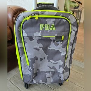 Pottery Barn Teen Luggage Mackenzie Green Classic Camo Spinner Carry-On